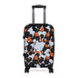 Polycarbonate & ABS Hard-Shell Suitcase with Persian Calligraphy Design - 360° Swivel Wheels, Telescopic Handle, Built-In Lock