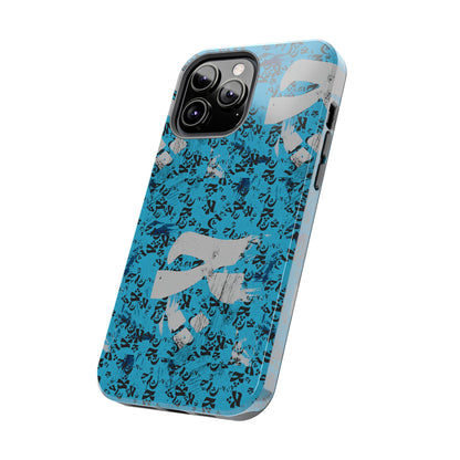 iPhone/Galaxy - Tough Phone Case with Persian Calligraphy Design - Impact Resistant, TPU Lining, Polycarbonate Shell, Glossy Finish