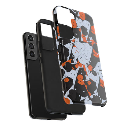 iPhone/Galaxy - Tough Phone Case with Persian Calligraphy Design - Impact Resistant, TPU Lining, Polycarbonate Shell, Glossy Finish