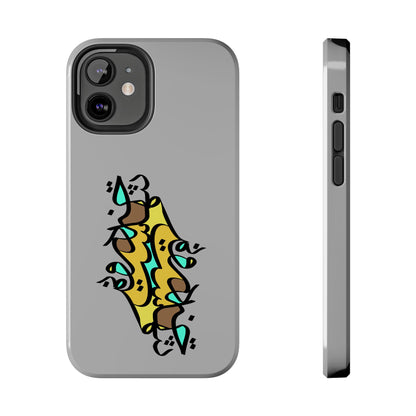 iPhone/Galaxy - Tough Phone Case with Persian Calligraphy Design - Impact Resistant, TPU Lining, Polycarbonate Shell, Glossy Finish