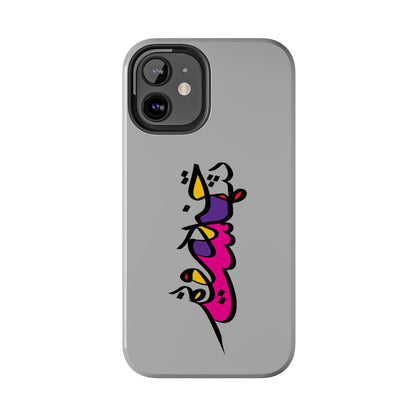 iPhone/Galaxy - Tough Phone Case with Persian Calligraphy Design  - Impact Resistant, TPU Lining, Polycarbonate Shell, Glossy Finish