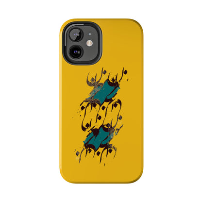 iPhone/Galaxy - Tough Phone Case with Persian Calligraphy Design - Impact Resistant, TPU Lining, Polycarbonate Shell, Glossy Finish