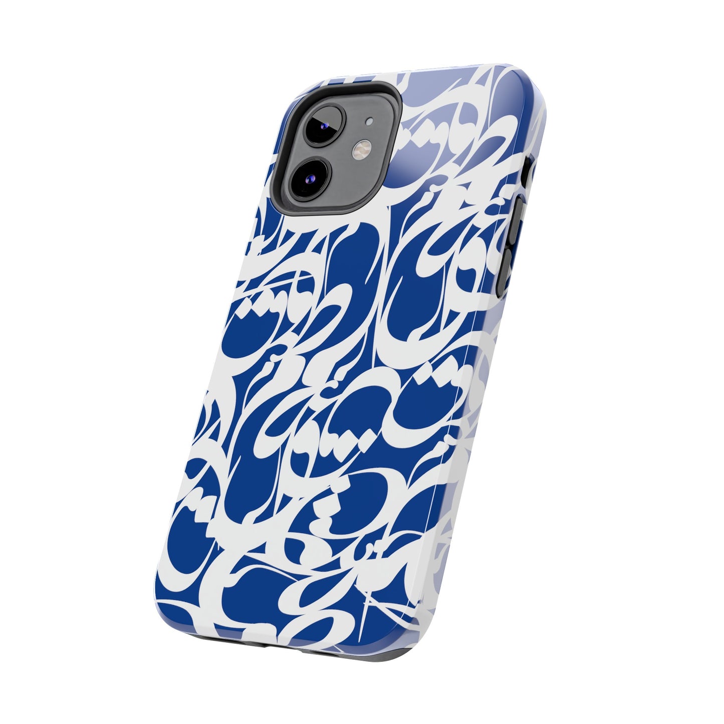 iPhone/Galaxy - Tough Phone Case with Persian Calligraphy Design - Impact Resistant, TPU Lining, Polycarbonate Shell, Glossy Finish