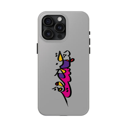 iPhone/Galaxy - Tough Phone Case with Persian Calligraphy Design  - Impact Resistant, TPU Lining, Polycarbonate Shell, Glossy Finish