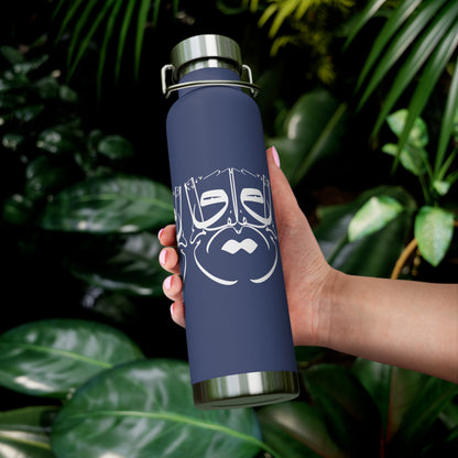 22oz Vacuum Insulated Stainless Steel Bottle with Persian Calligraphy Design - Double Wall, BPA Free, Spill-Proof, Scratch & Fade Resistant