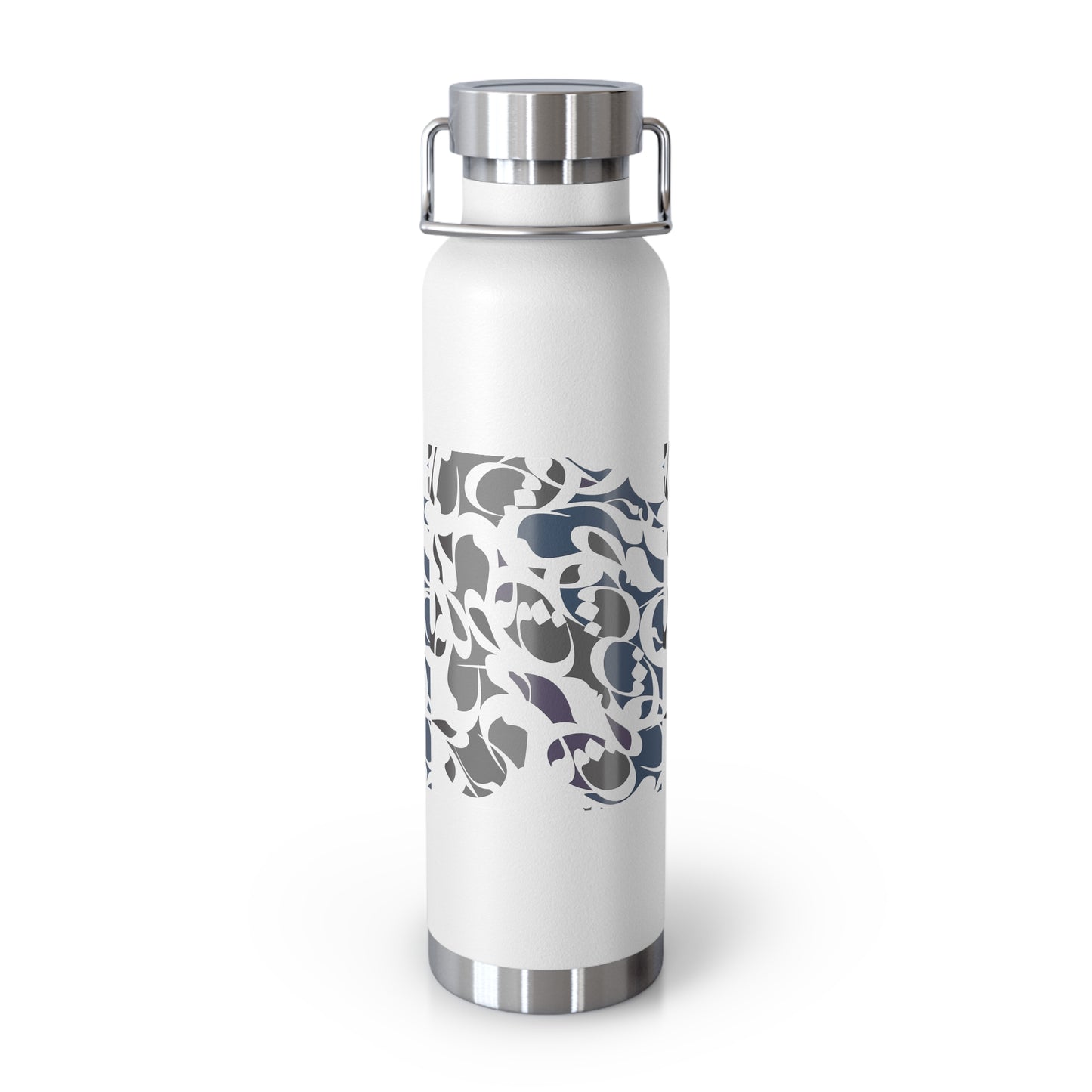 22oz Vacuum Insulated Stainless Steel Bottle with Persian Calligraphy Design - Double Wall, BPA Free, Spill-Proof, Scratch & Fade Resistant