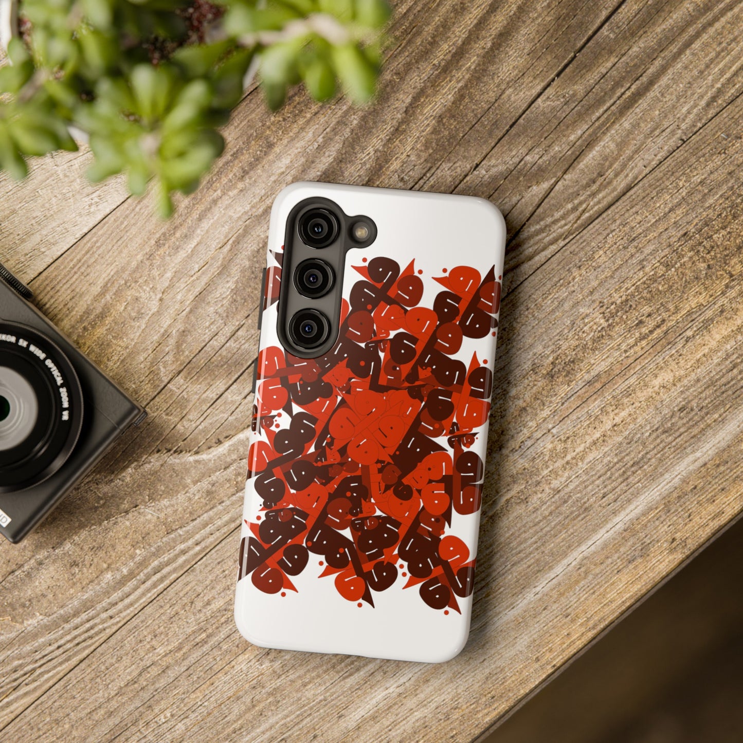 iPhone/Galaxy - Tough Phone Case with Persian Calligraphy Design  - Impact Resistant, TPU Lining, Polycarbonate Shell, Glossy Finish