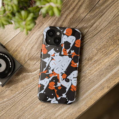 iPhone/Galaxy - Tough Phone Case with Persian Calligraphy Design - Impact Resistant, TPU Lining, Polycarbonate Shell, Glossy Finish