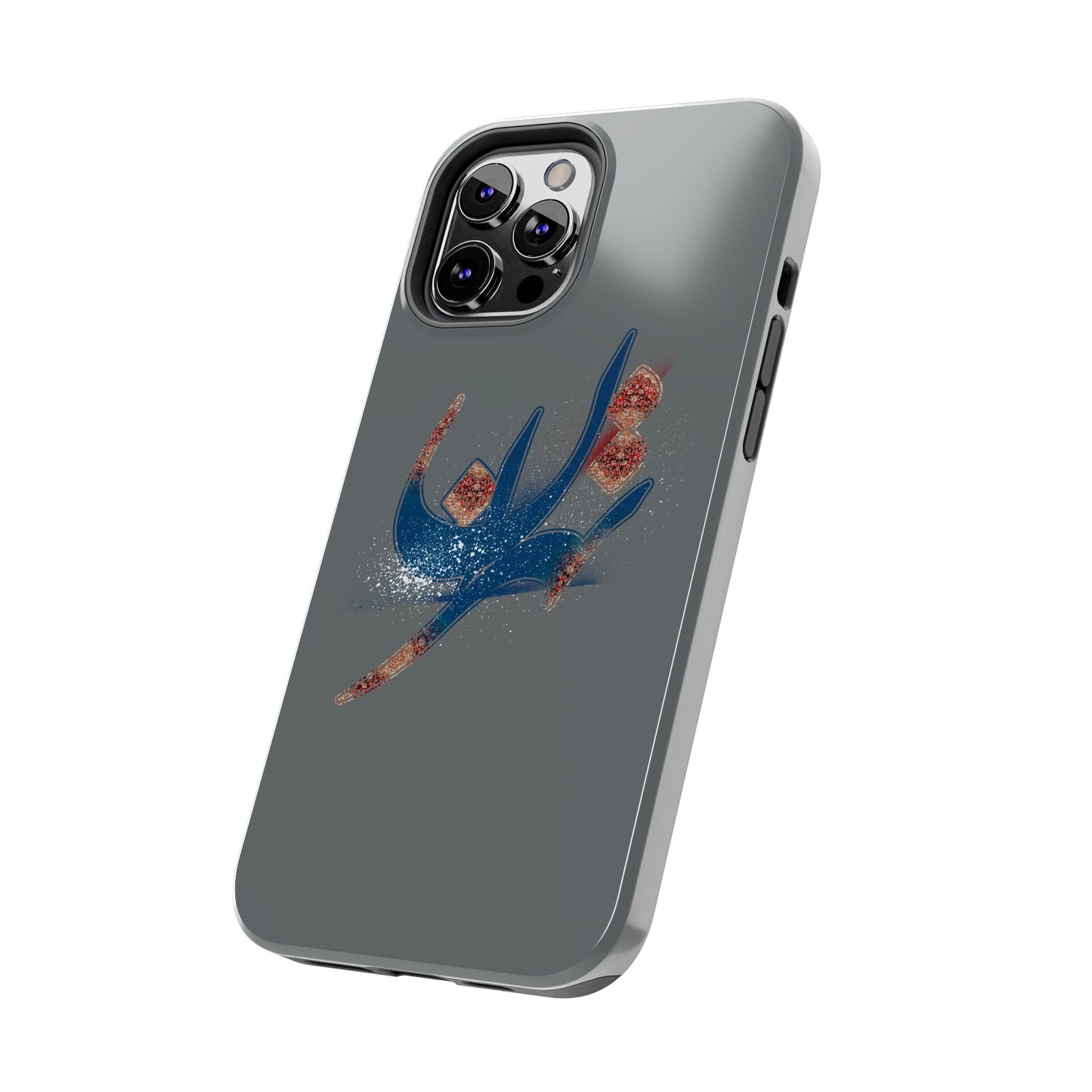 iPhone/Galaxy - Tough Phone Case with Persian Calligraphy Design - Impact Resistant, TPU Lining, Polycarbonate Shell, Glossy Finish